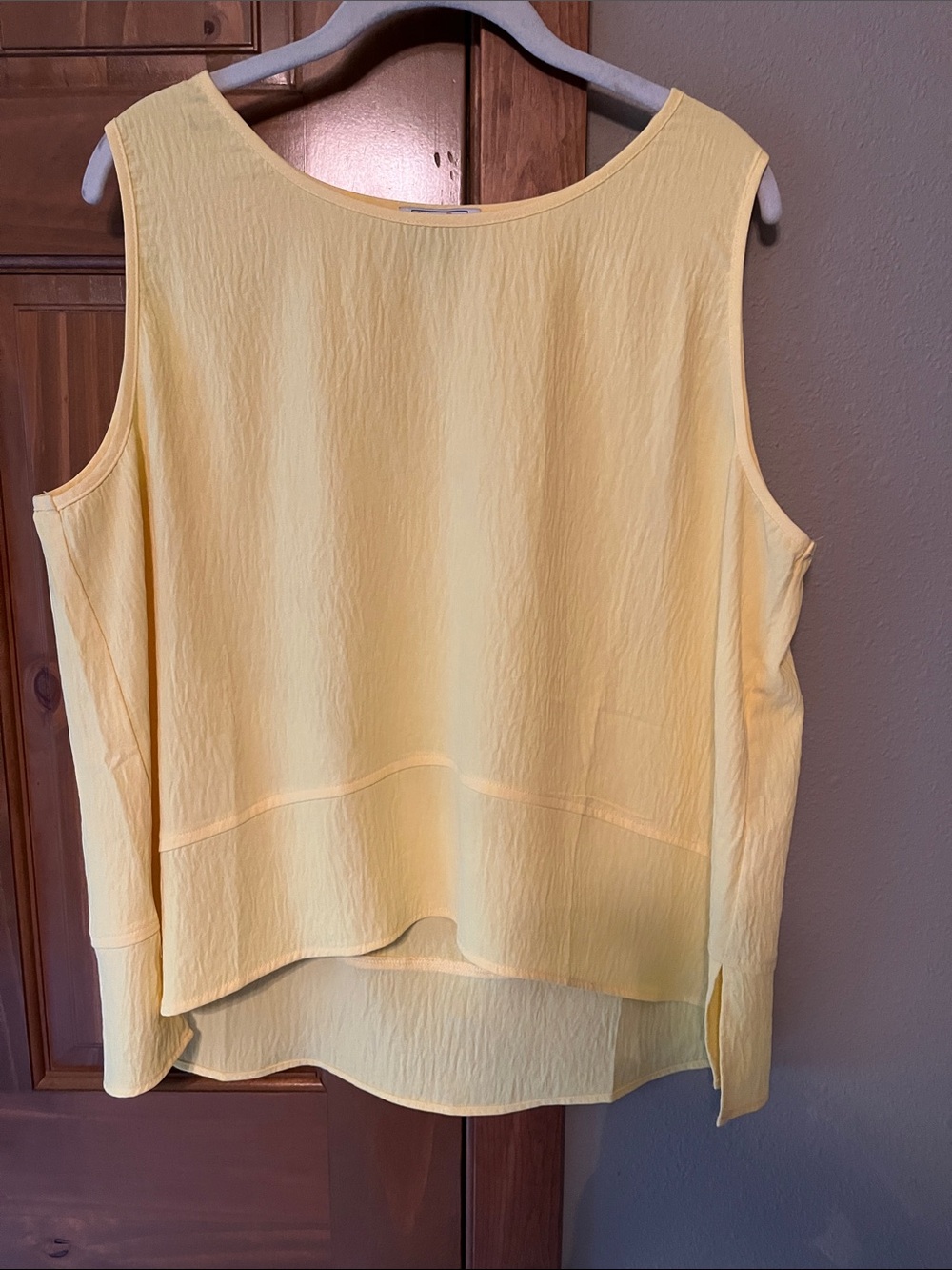 Sleeveless Yellow Women's Top